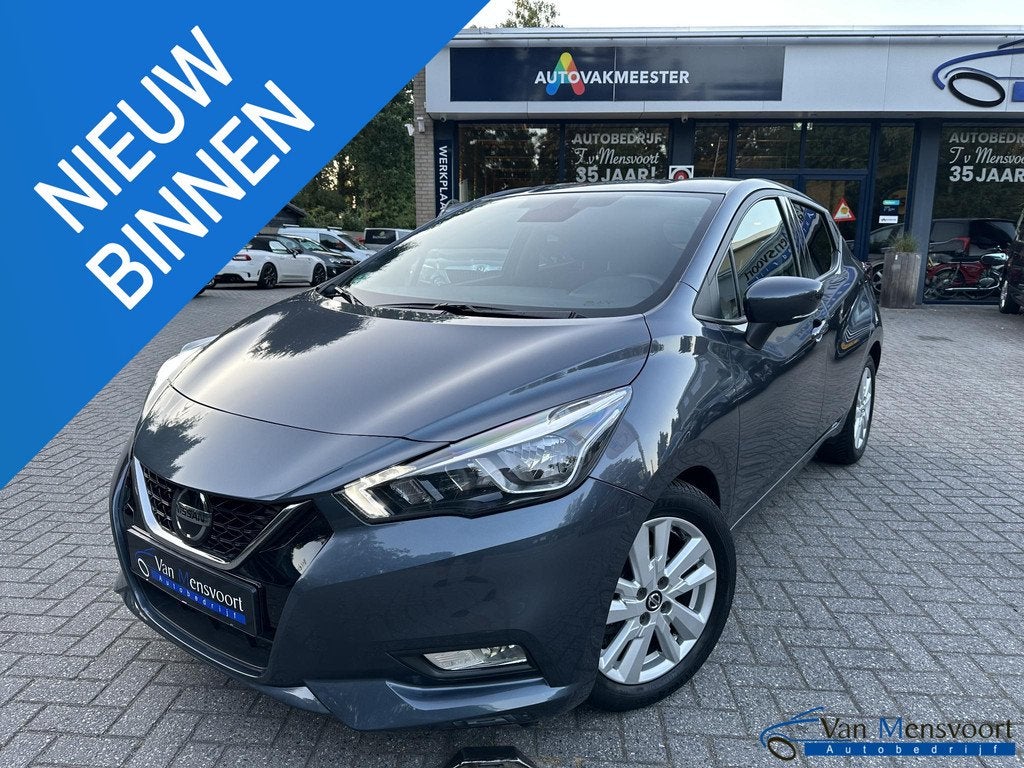 Nissan Micra 1.0 IG-T 100PK Automaat Business Edition Navi|D, Auto's, Nissan, Gebruikt, Euro 6, Met garantie (alle), 1055 kg
