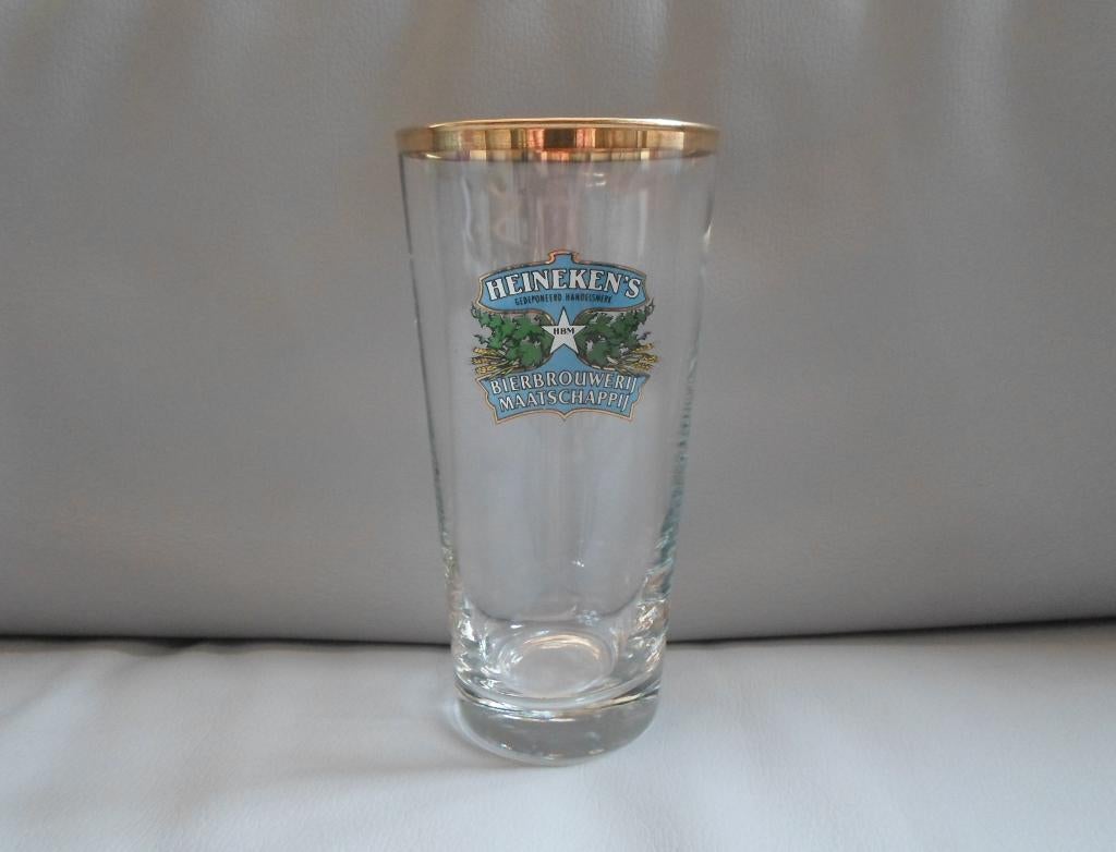 Heineken´s Bierbrouwerij Maatschappij Glas, Ophalen of Verzenden, Zo goed als nieuw, Glas of Glazen, Heineken