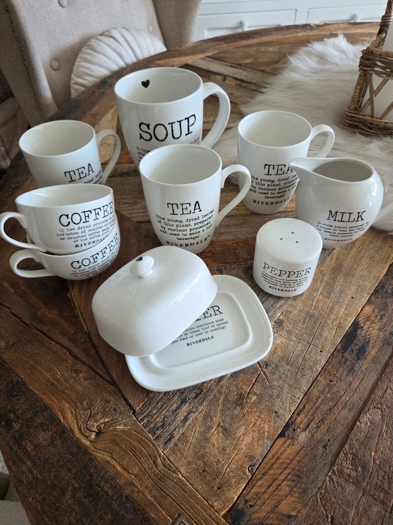 Zgan   riverdale servies, Ophalen of Verzenden, Zo goed als nieuw, Overige stijlen, Kop(pen) en/of Schotel(s)