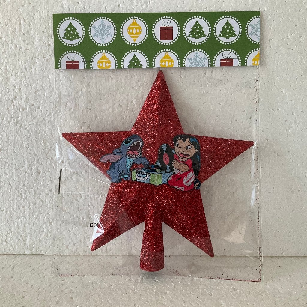 tree topper piek disney lilo en stitch, Verzamelen, Ophalen of Verzenden, Overige figuren, Zo goed als nieuw, Beeldje of Figuurtje
