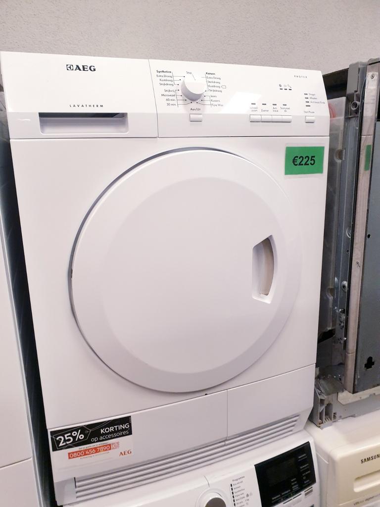 Condens droger AEG 7kg️️✅ ️ Lavatherm INC GARANTIE, Ophalen, 6 tot 8 kg, Anti-kreukfase, Refurbished