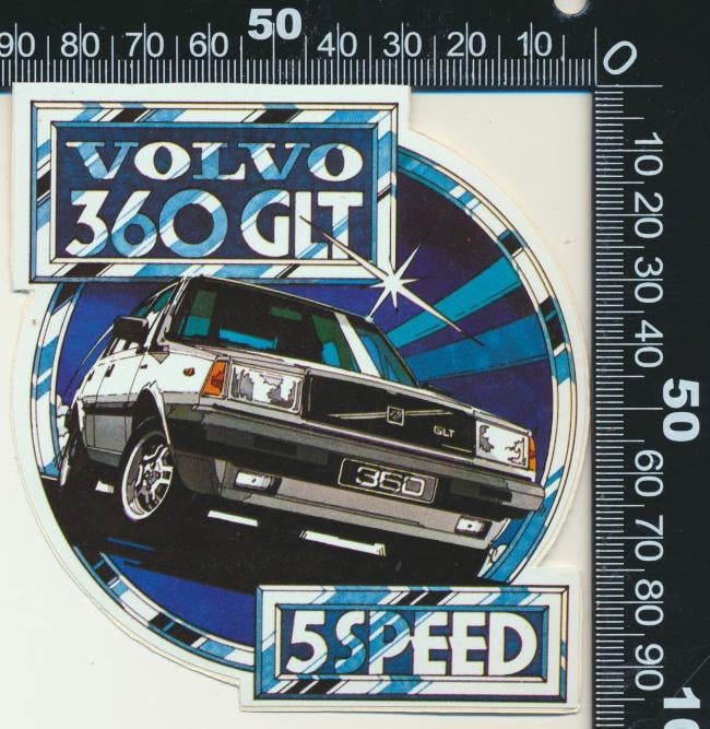 Sticker: Volvo - 360 GLT 5 Speed (6), Ophalen of Verzenden, Zo goed als nieuw, Auto of Motor