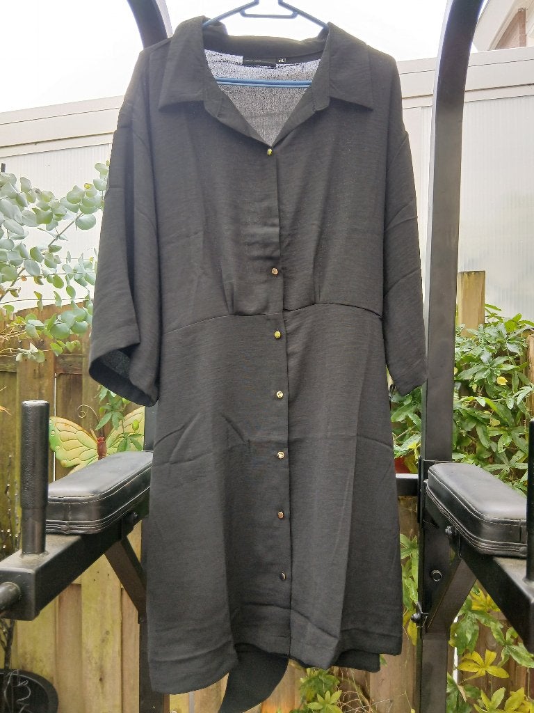 (nieuw) Zwarte jurk maat 44, Kleding | Dames, Zwart, Maat 42/44 (L), Nieuw, Ophalen of Verzenden