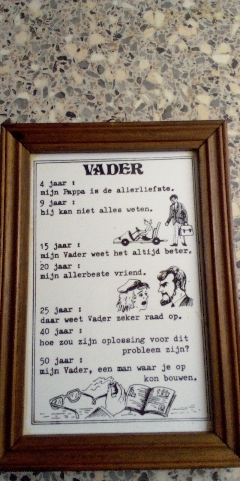 Tegelspreuk Vader - Een ode aan de vaderfiguur, Ophalen, Gebruikt
