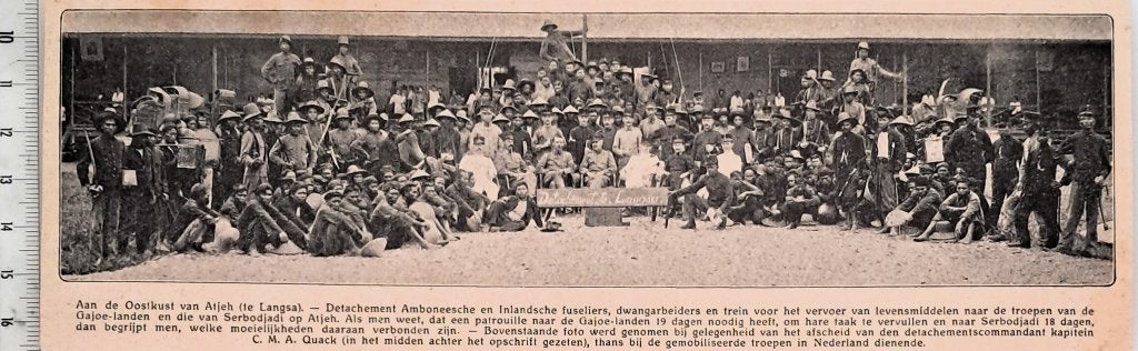 Leger Indië 1915; Ambonese en Inlandse fuseliers in Atjeh, Verzenden, Voor 1940, Gebruikt, Overige onderwerpen