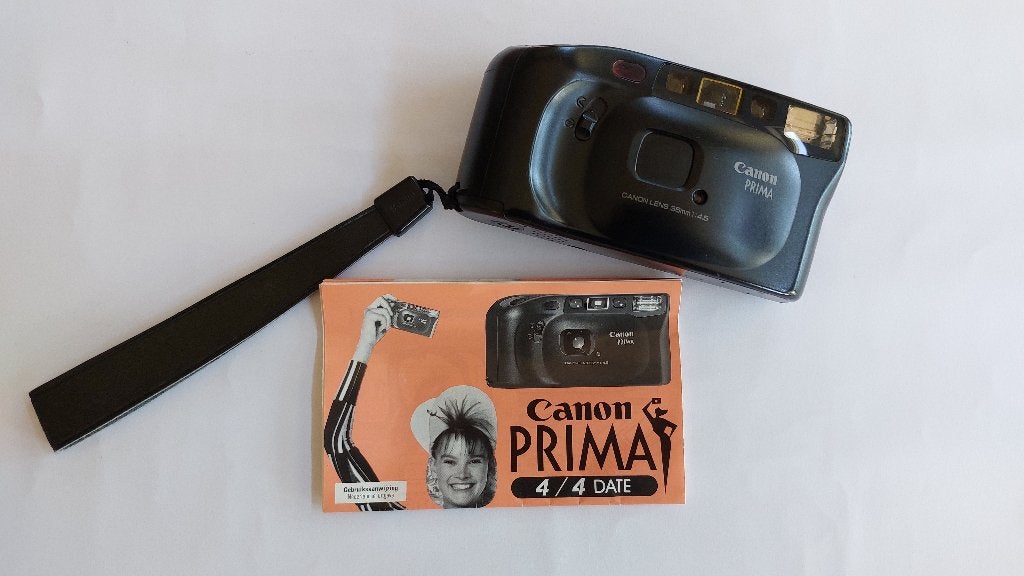 Canon Prima 4 Analoge camera, Ophalen of Verzenden, Zo goed als nieuw, Compact, Canon