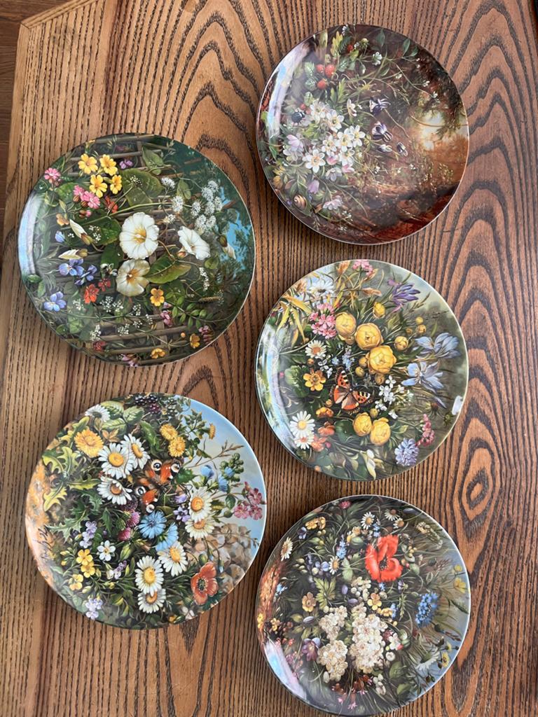Furstenberg 'Wilde Schönheiten' Wandborden - Set van 5, Ophalen of Verzenden