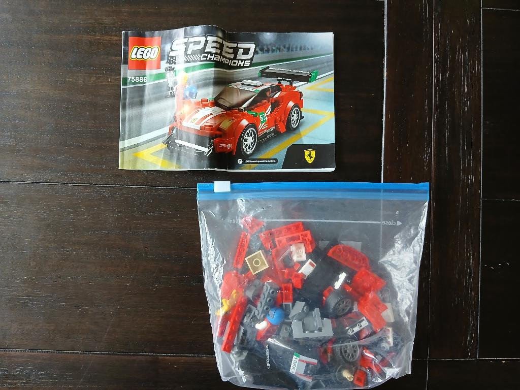 LEGO 75886 Speed Champions Ferrari 488 GT3 Scuderia Corsa, Kinderen en Baby's, Speelgoed | Duplo en Lego, Gebruikt, Lego, Inclusief instructies