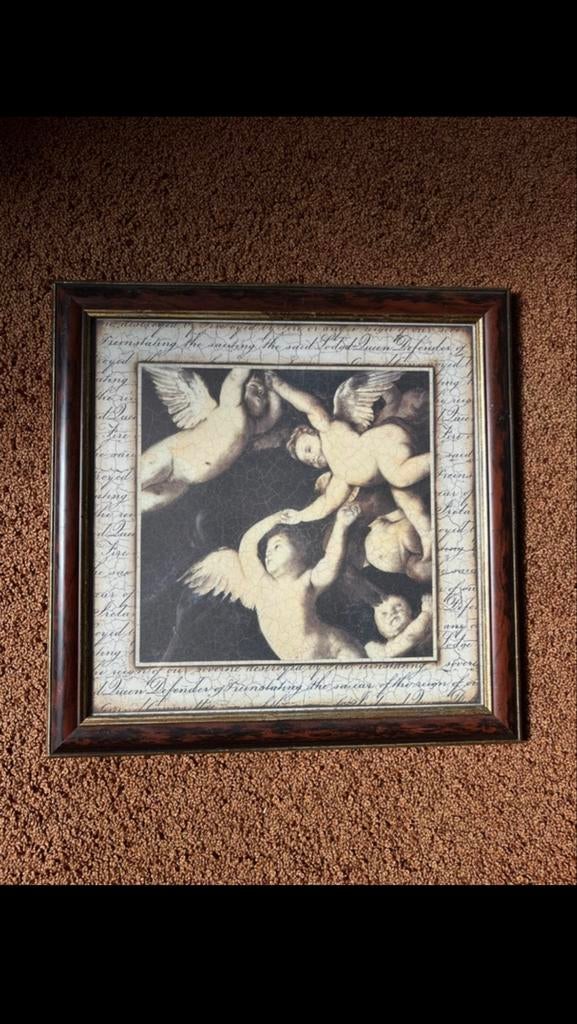 Print met Engelen - Klassieke Kunstprint, Ophalen