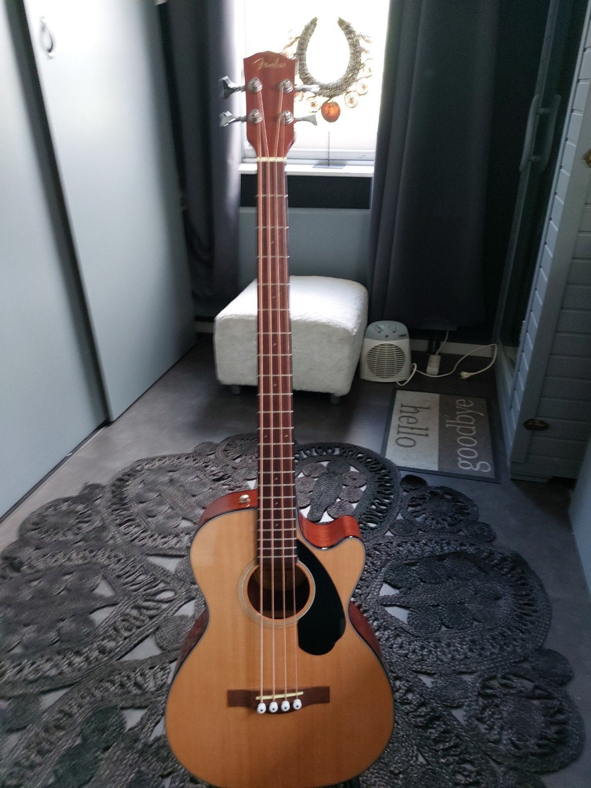 Fender CB-60SCE NAT WN Akoestische Basgitaar, Muziek en Instrumenten, Ophalen of Verzenden, Zo goed als nieuw, Akoestisch