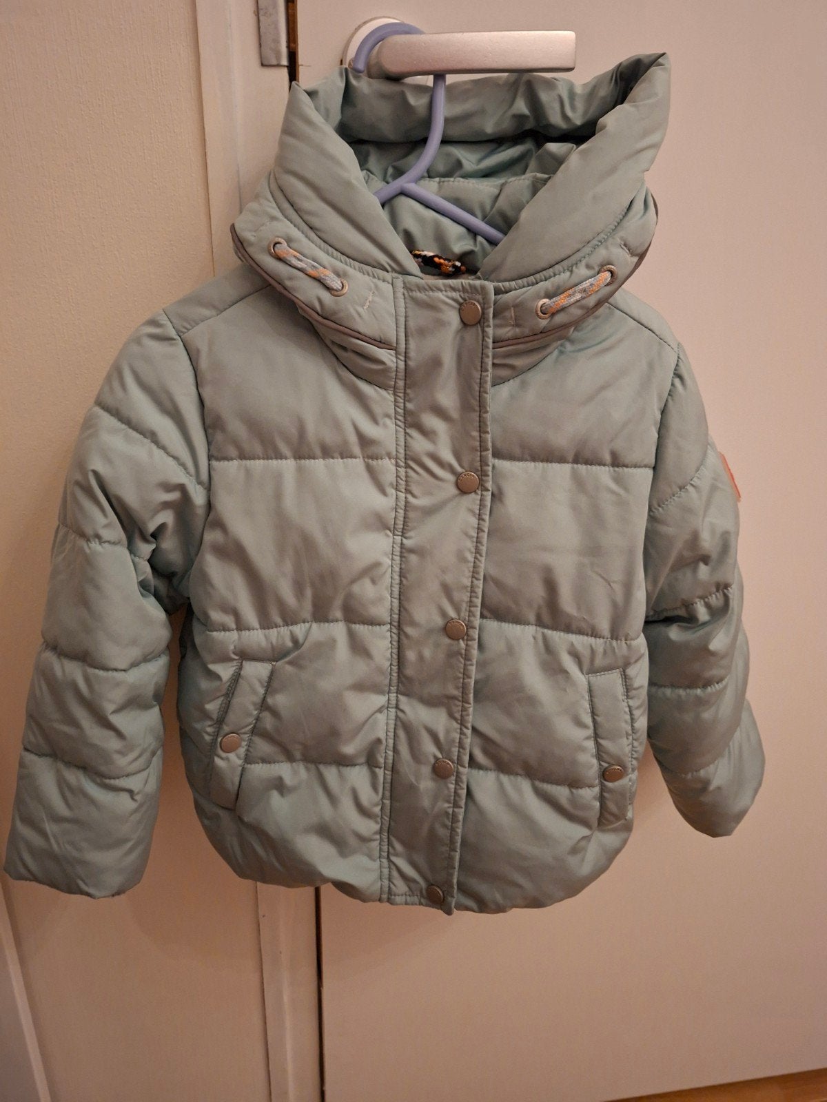 ZGAN Garcia meisjes winterjas 92/98 ijsblauw/groen, Ophalen of Verzenden, Zo goed als nieuw, Garcia, Meisje