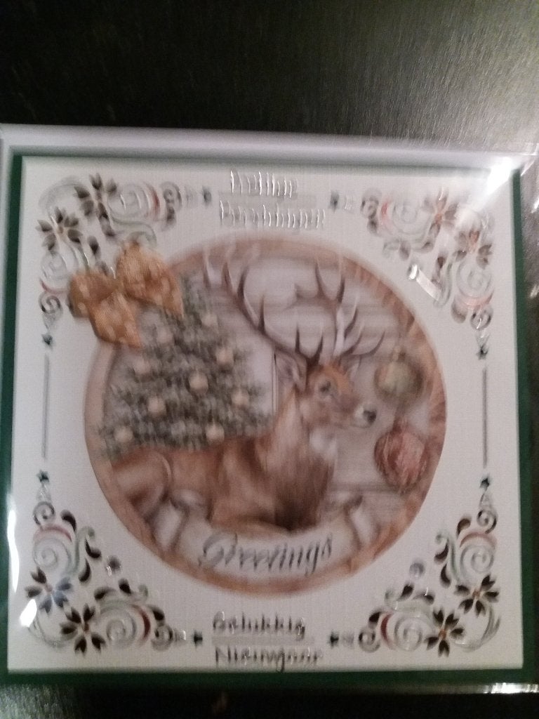 Kerstkaartje met hertje no. 265, Ophalen of Verzenden, Nieuw, Kerst