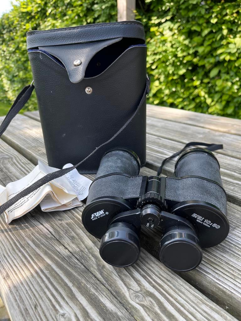 Vintage BNU 10x50 Verrekijker met Tas - Made in USSR, Audio, Tv en Foto, Optische apparatuur | Verrekijkers, Zo goed als nieuw