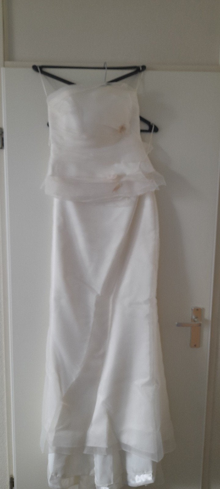 Strapless trouwjurk, ivoorkleurige, los topje, maat 38/40, Kleding | Dames, Trouwkleding en Trouwaccessoires, Ophalen, Zo goed als nieuw