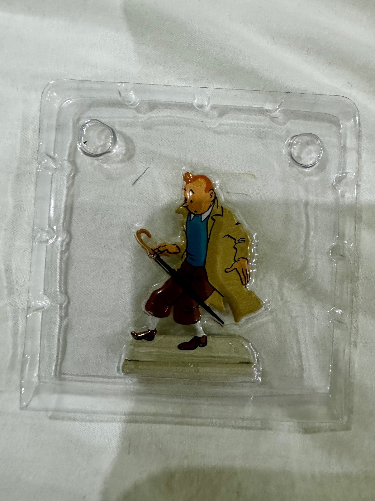 Kuifje figuurtje. Tin. Nieuw in de blister, Verzamelen, Ophalen of Verzenden, Kuifje, Nieuw, Beeldje of Figuurtje