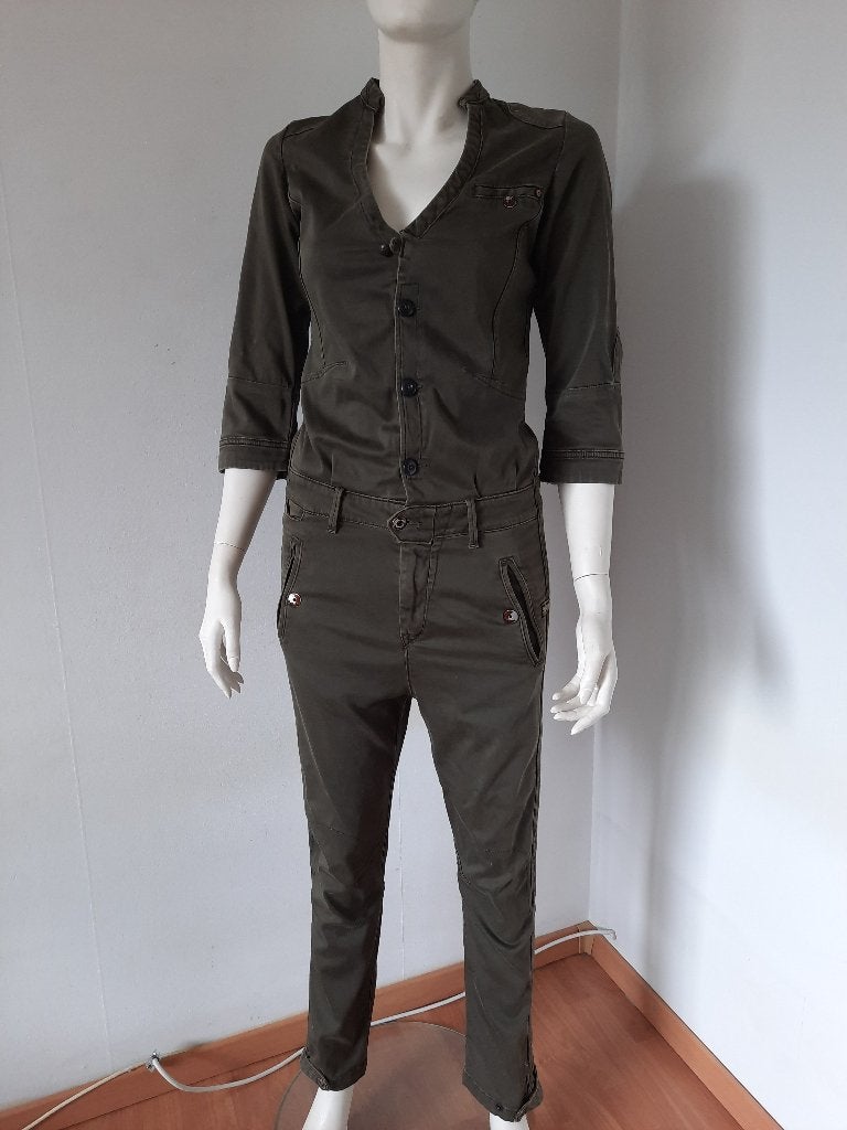 Kwaliteit! ZGAN Olijfgroene design jumpsuit G-Star mt.S, Kleding | Dames, Ophalen of Verzenden, Maat 36 (S), Groen, G-STAR RAW