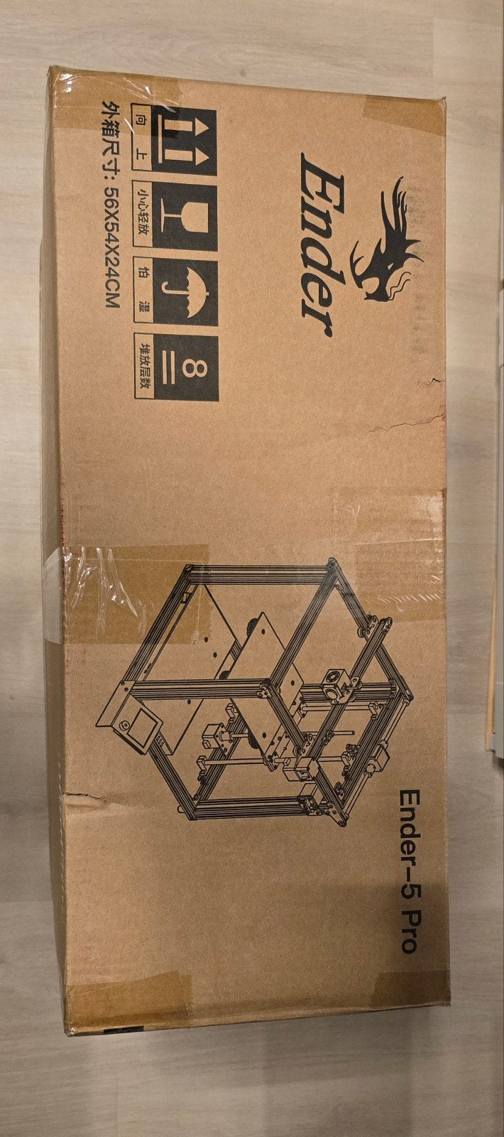 Creality Ender 5 Pro 3D-printer – inclusief glazen printbed, Creality Ender 5 Pro, Gebruikt, Ophalen of Verzenden, Filament