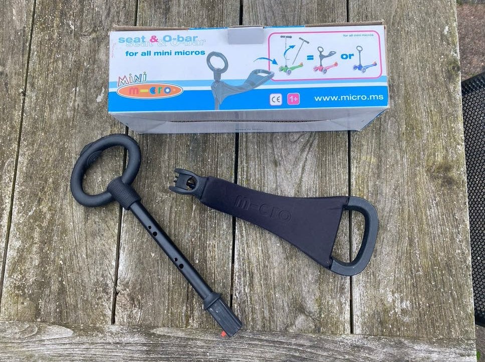 Mini Micro zitje met O-bar voor 1-3 jaar, Ophalen of Verzenden, Zo goed als nieuw, Overige typen