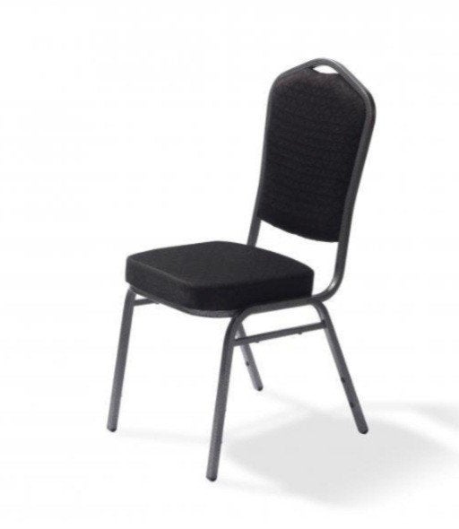 STOEL GESTOFFEERD ZWART TE HUUR € 3,85 P/ST, Ophalen of Verzenden, Overige