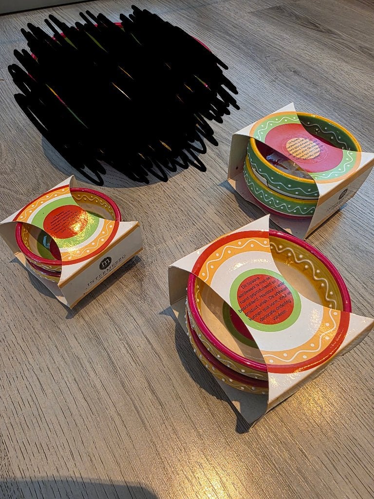 Intermezzo Servies Schaaltjes Schalen Spaans Mexicaans nieuw, Overige merken, Nieuw, Ophalen of Verzenden, Schaal of Schalen