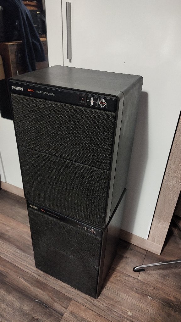 philips mfb luidsprekers MFB 544, Ophalen of Verzenden, Minder dan 60 watt, Front, Rear of Stereo speakers, Philips