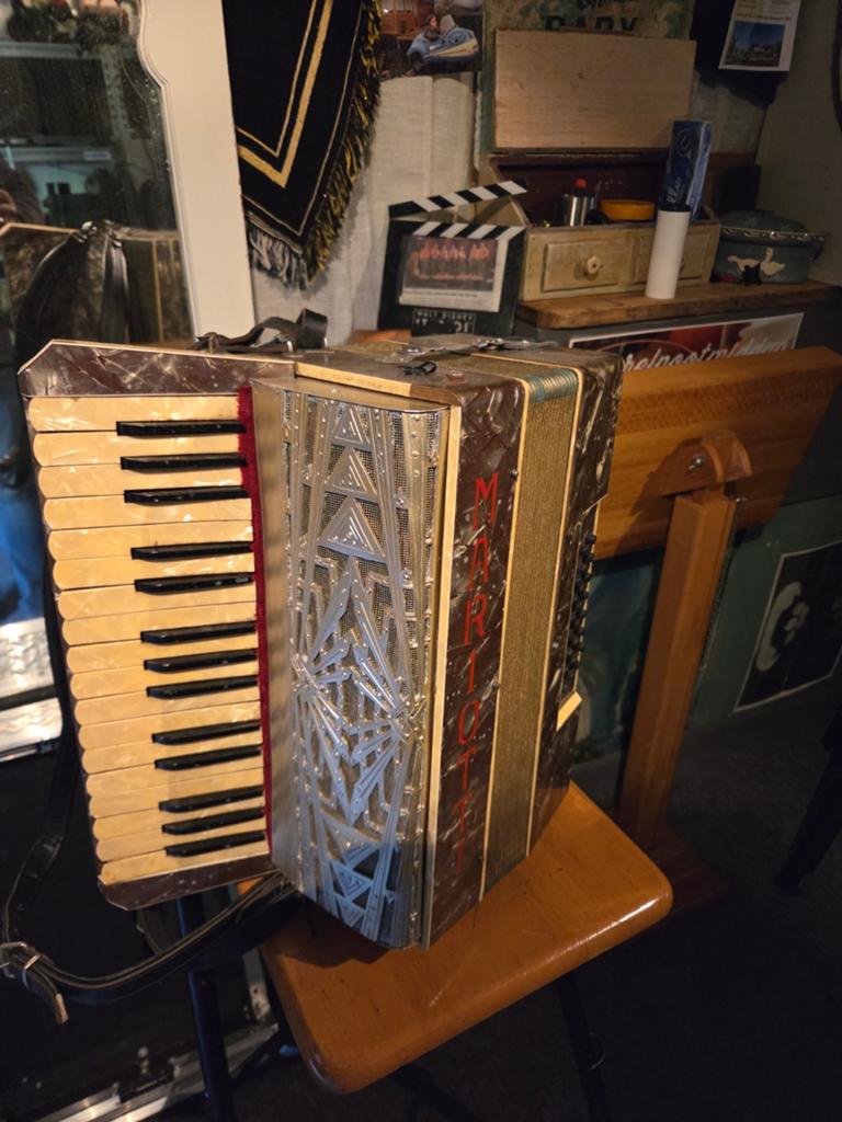 Zelfspelende Accordeon met Bluetooth & Li-ion Batterij, Gebruikt, Met riemen, Overige formaten, Toetsaccordeon