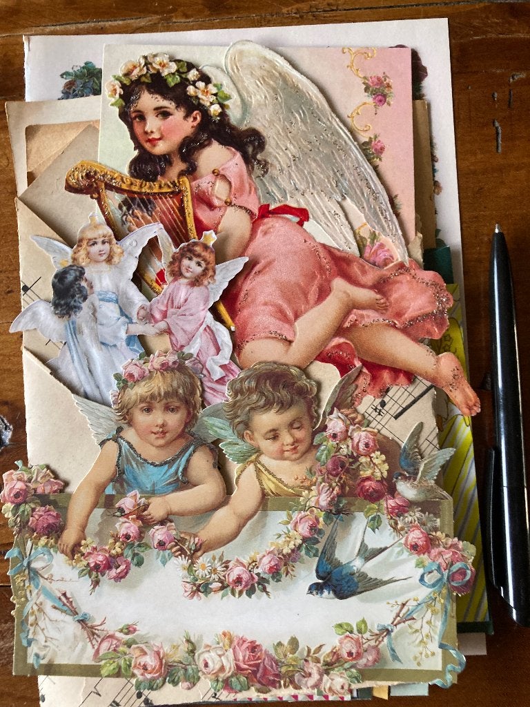 Knutselpapier journaling post engeltjes, Ophalen of Verzenden, Nieuw, Papier of Karton, Knutselmateriaal