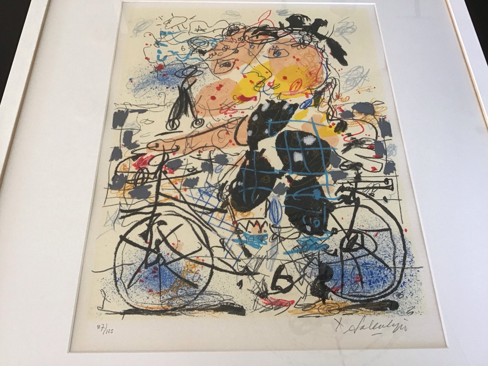 Kees Salentijn…zeefdruk …Dama con bicicleta -, Ophalen