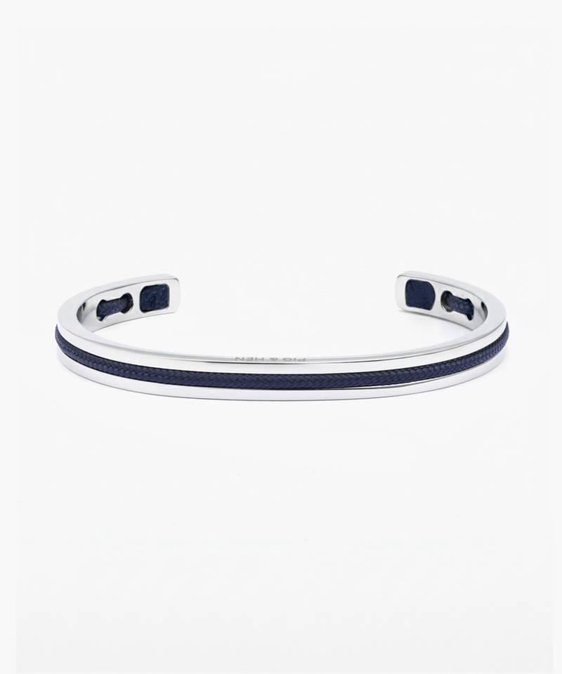 Pig & Hen polsband Navarch 6 mm, Sieraden, Tassen en Uiterlijk, Armbanden, Ophalen of Verzenden, Nieuw, Blauw, Zilver