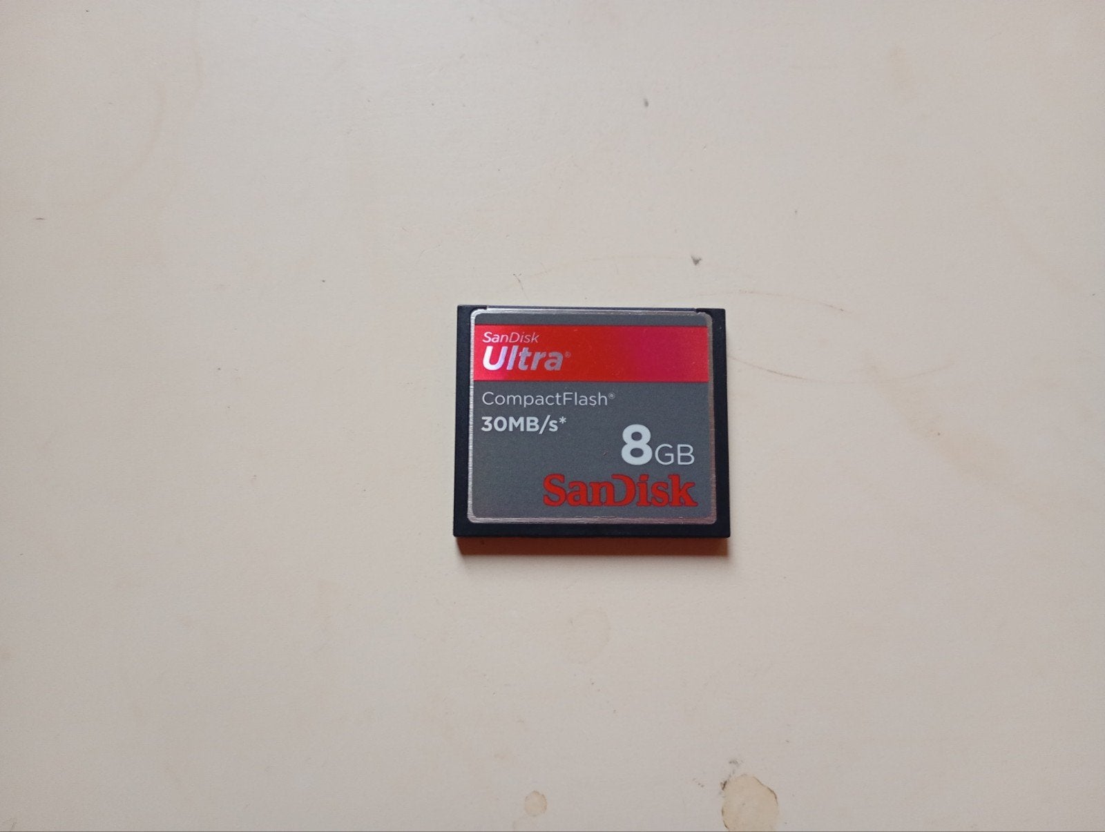 1x CompactFlash Sandisk "Ultra" 8GB, Audio, Tv en Foto, 8 GB, Ophalen of Verzenden, Zo goed als nieuw, Fotocamera