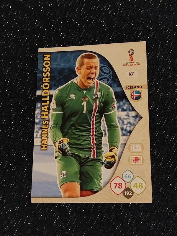 Panini / Voetbalkaart / Hannes Halldarsson /IJsland/WK 2018, Ophalen of Verzenden, Zo goed als nieuw, Buitenlandse clubs, Poster, Plaatje of Sticker