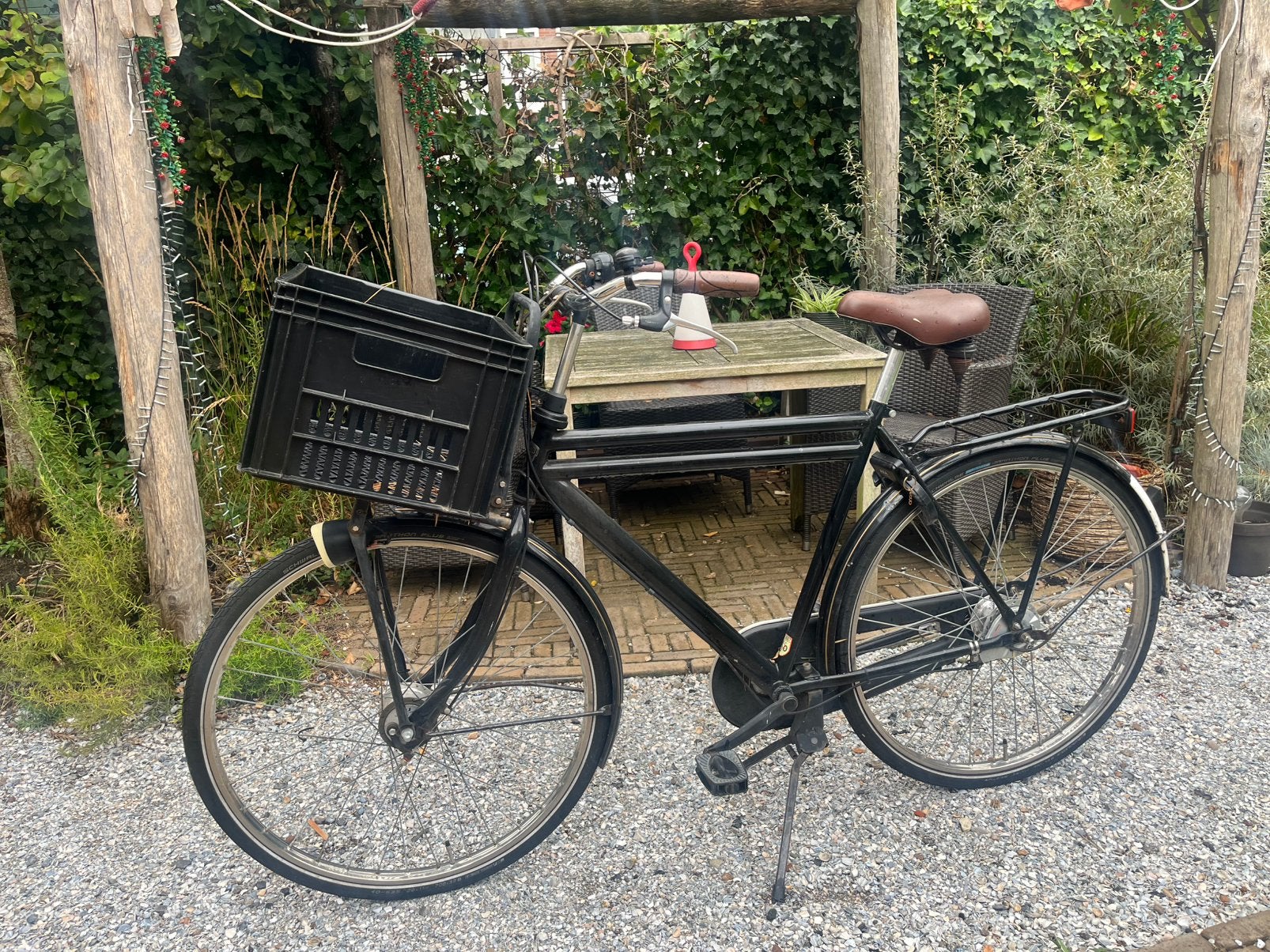 Herenfiets 60cm merk Burgers, Ophalen, Gebruikt, Versnellingen, 56 cm of meer