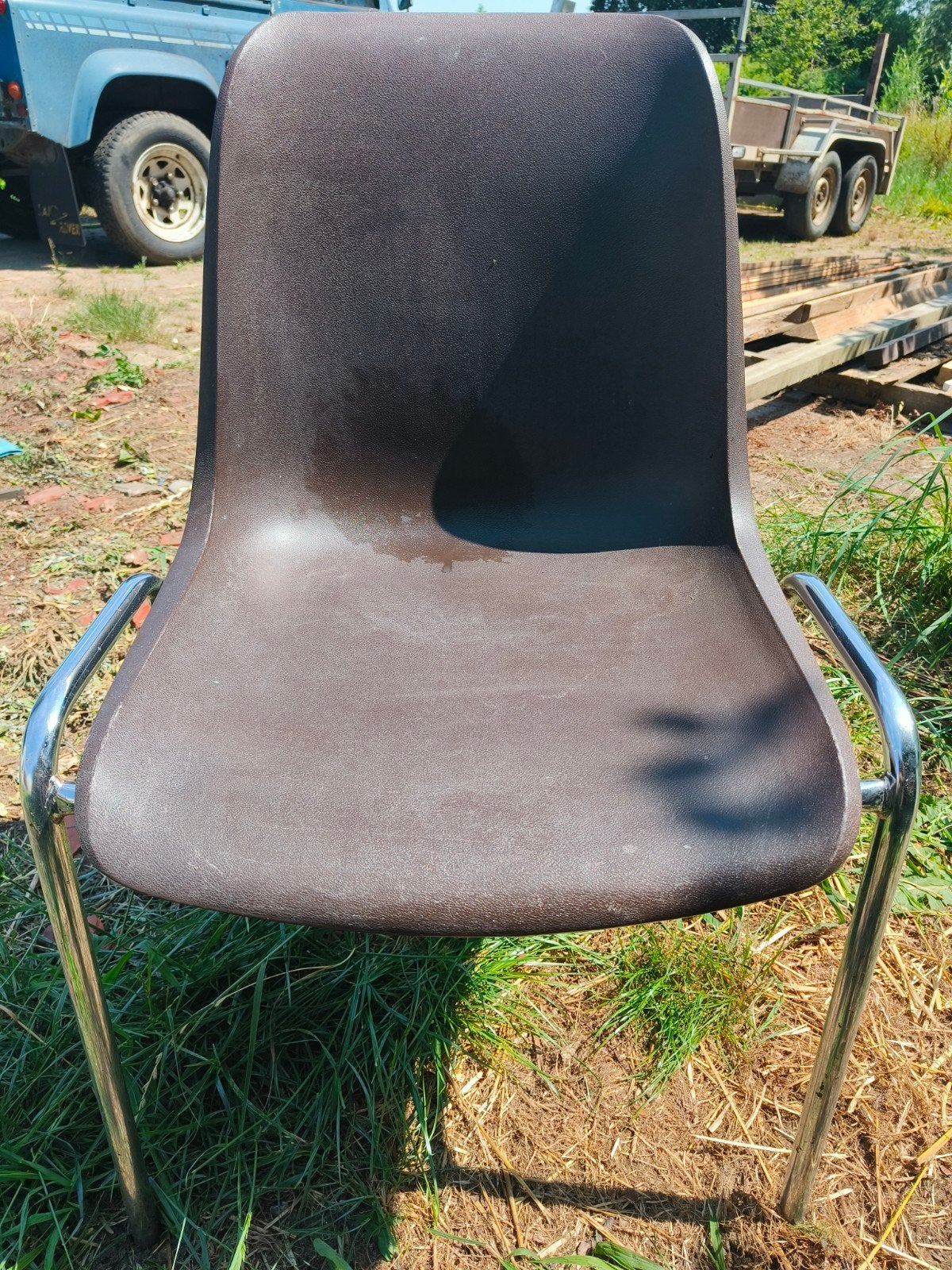 Gratis kuipstoelen, Huis en Inrichting, Stoelen, Ophalen, Gebruikt, Bruin