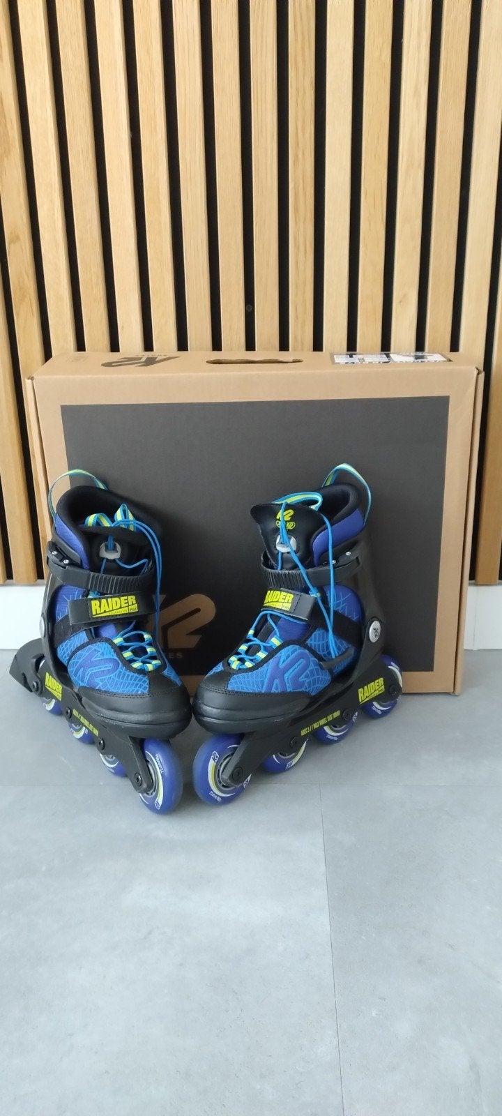 K2 Raider Pro inline skates - verstelbaar 32-37, Sport en Fitness, Schaatsen, Ophalen of Verzenden, Zo goed als nieuw, IJshockeyschaatsen