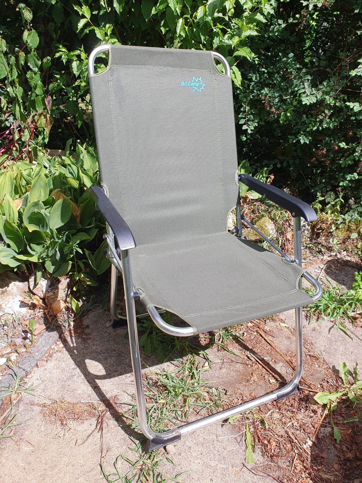 Vier groene BoCamp camping stoelen volwassenen, Ophalen of Verzenden, Zo goed als nieuw, Campingstoel