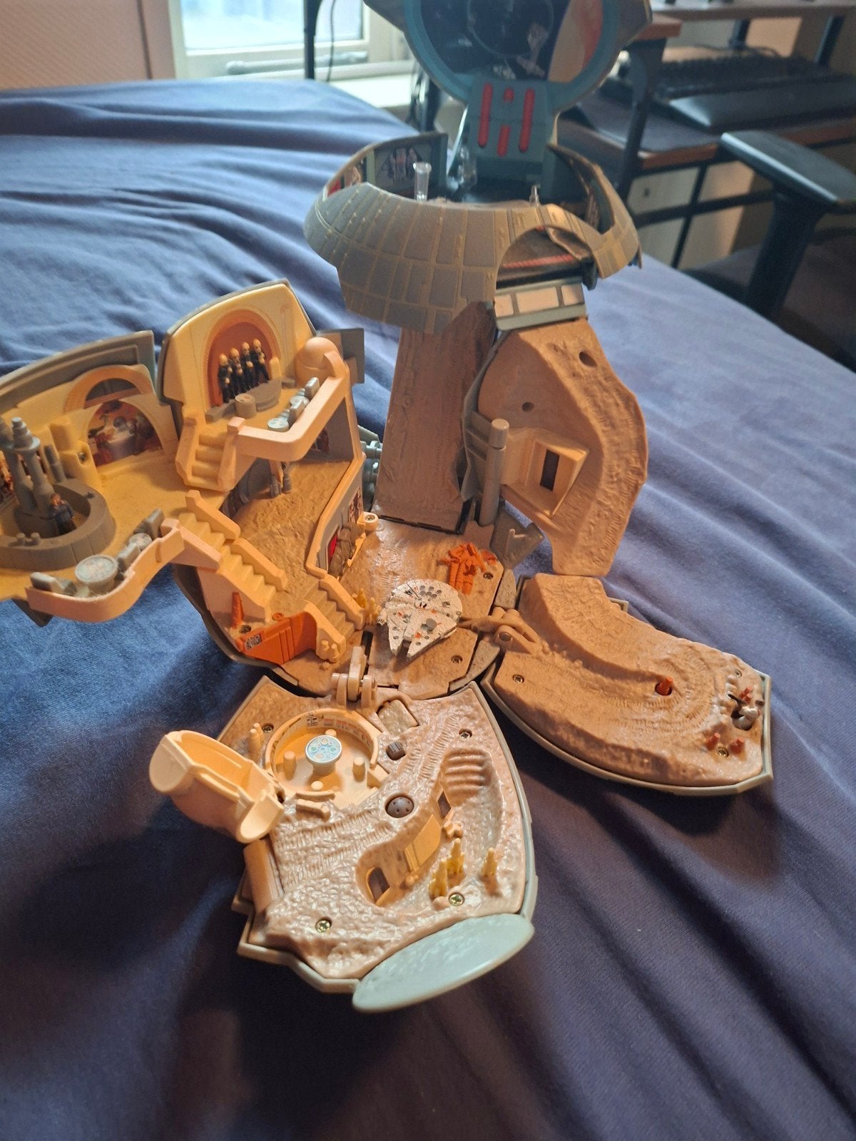 Vintage Star Wars Death Star Micro Machines Speederbike 1997, Ophalen of Verzenden, Zo goed als nieuw, Jongen of Meisje