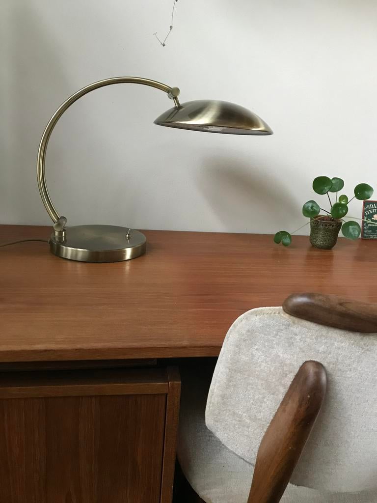 Vintage tafellamp / bureaulamp Honsel Leutchen, Huis en Inrichting, Lampen | Tafellampen, Ophalen of Verzenden, Zo goed als nieuw