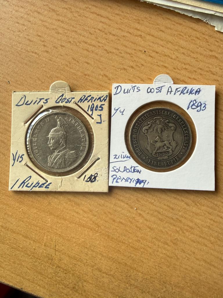 Duits-oost Africa 1 Rupie 1905 J, Postzegels en Munten, Munten | Europa | Niet-Euromunten, Ophalen of Verzenden, Duitsland, Losse munt