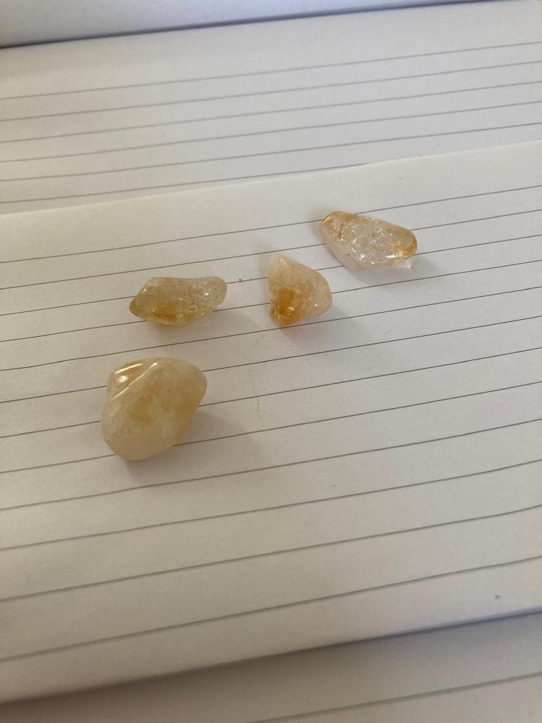 Citrien trommelstenen – set van 4, Ophalen of Verzenden, Gebruikt