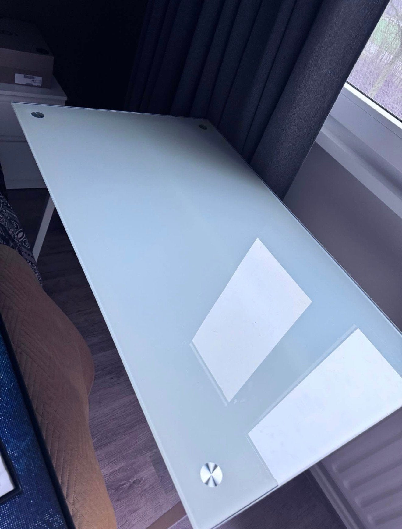 Glazen Bureau, Ophalen, Zo goed als nieuw, Glas, Schoolbureau