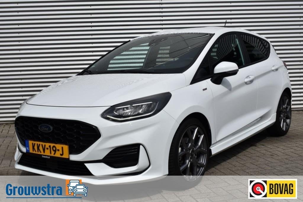 Ford FIESTA 1.0 AUT. ECOBOOST HYBRID ST-LINE / ADAP. CRUISE, Auto's, Automaat, Gebruikt, Wit, Bedrijf