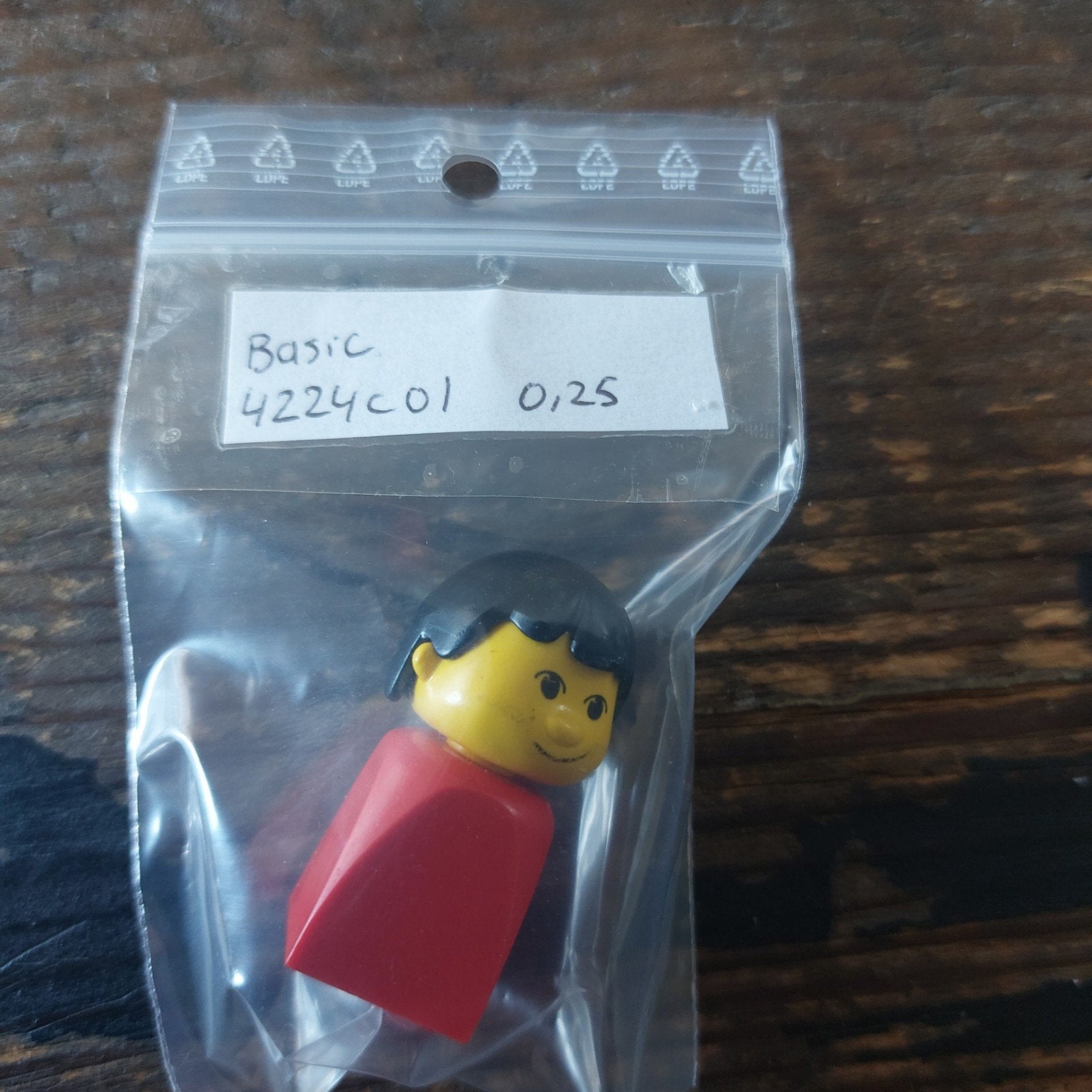 Lego Duplo Basic figuur 4224c01 rood/geel, Gebruikt, Overige thema's, Ophalen of Verzenden, Minifiguur