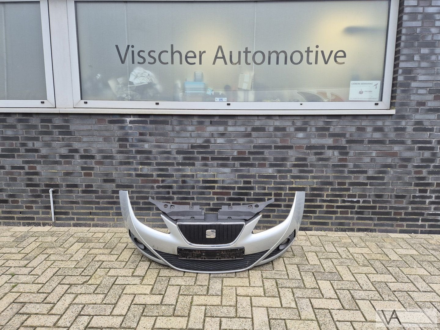 Seat Ibiza 6j 2008 - 2013 voorbumper zilver met mistlampen, Gebruikt, -, Voor, -
