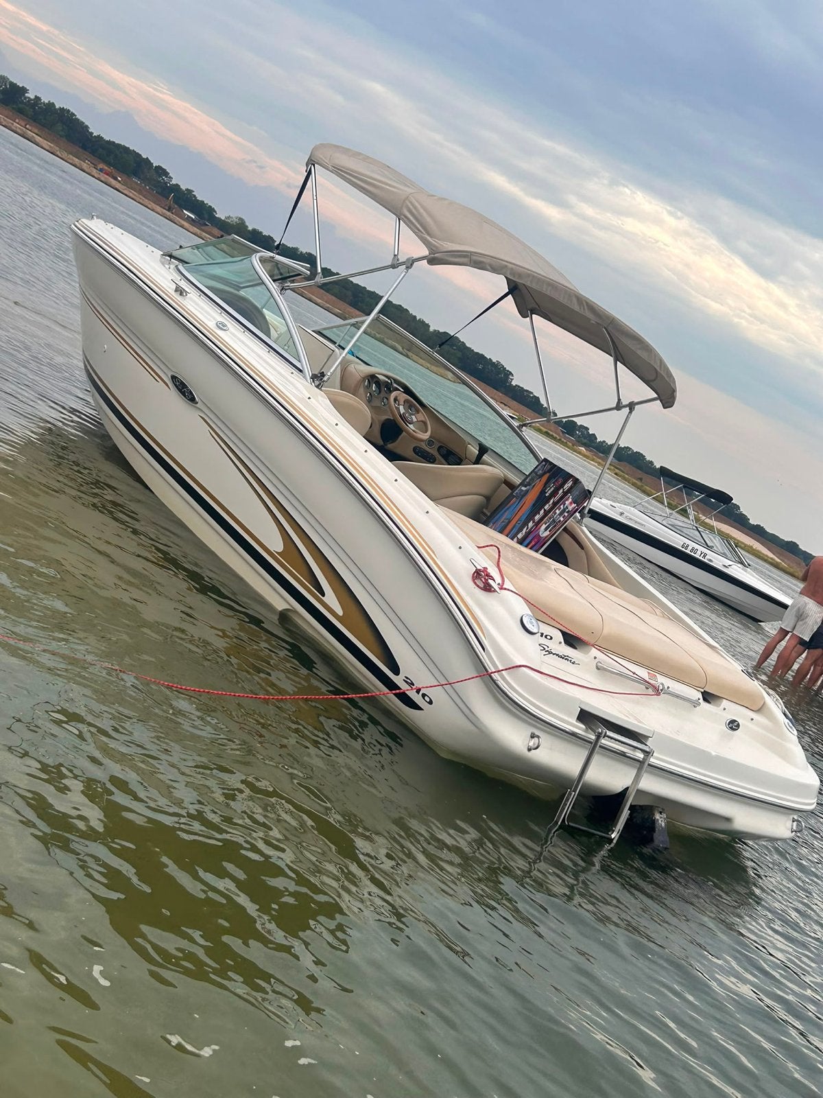 Sea Ray 210 Sundeck Krachtige 5 l v8 inclusief gratis traile, Watersport en Boten, Speedboten, Gebruikt, Binnenboordmotor, Tot 1.00 meter