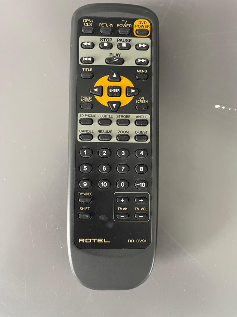 ROTEL RR-DV91AFSTANDSBEDIENING, Ophalen, Zo goed als nieuw, Origineel, Dvd