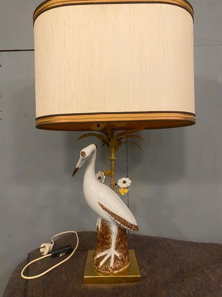 unieke Italiaanse vintage mangani lamp uit de jaren 60/70, Gebruikt, Overige merken, Vintage, 76 cm