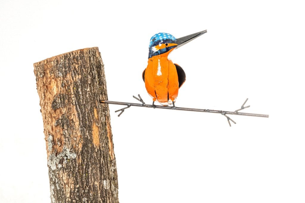 IJSVOGELTJE OP TAK STEKER - STREET ART - FAIRTRADE, Ophalen of Verzenden, Nieuw