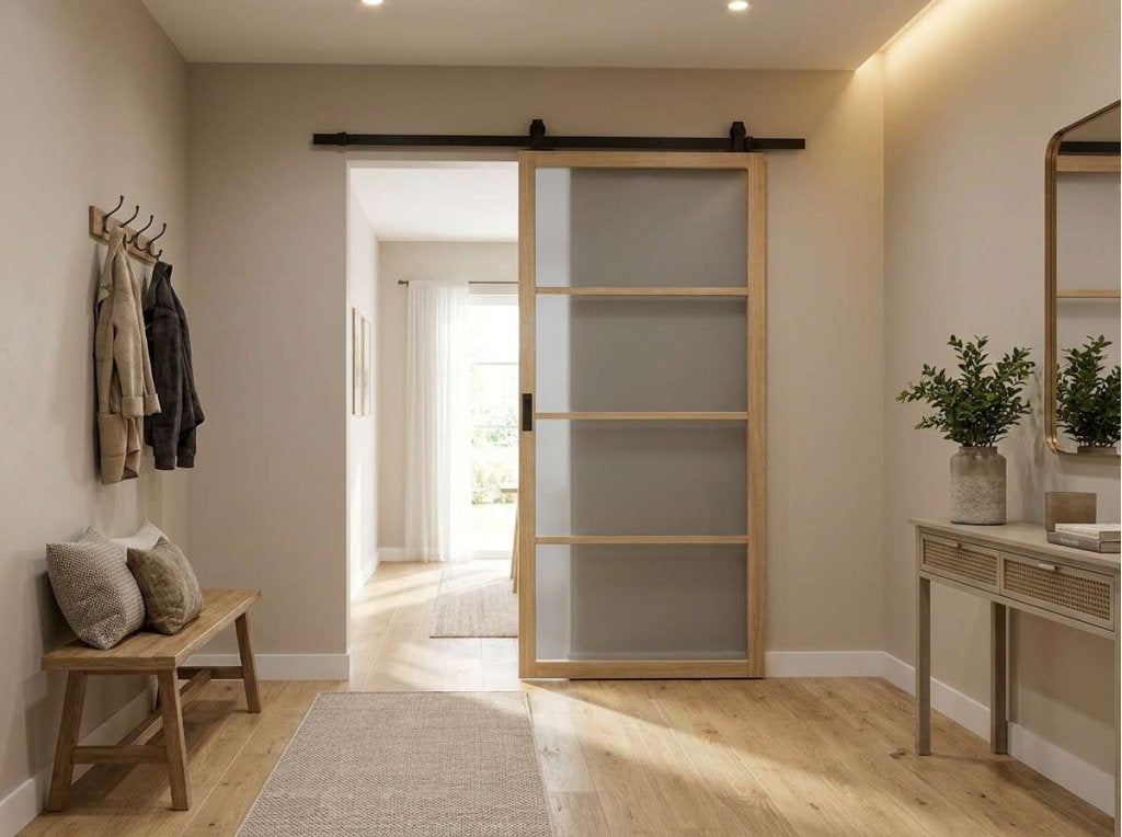 Eiken deur met rookglas / getint glas | Rossum | Op voorraad, Niet ingevuld, Binnendeur, Niet ingevuld, Nieuw
