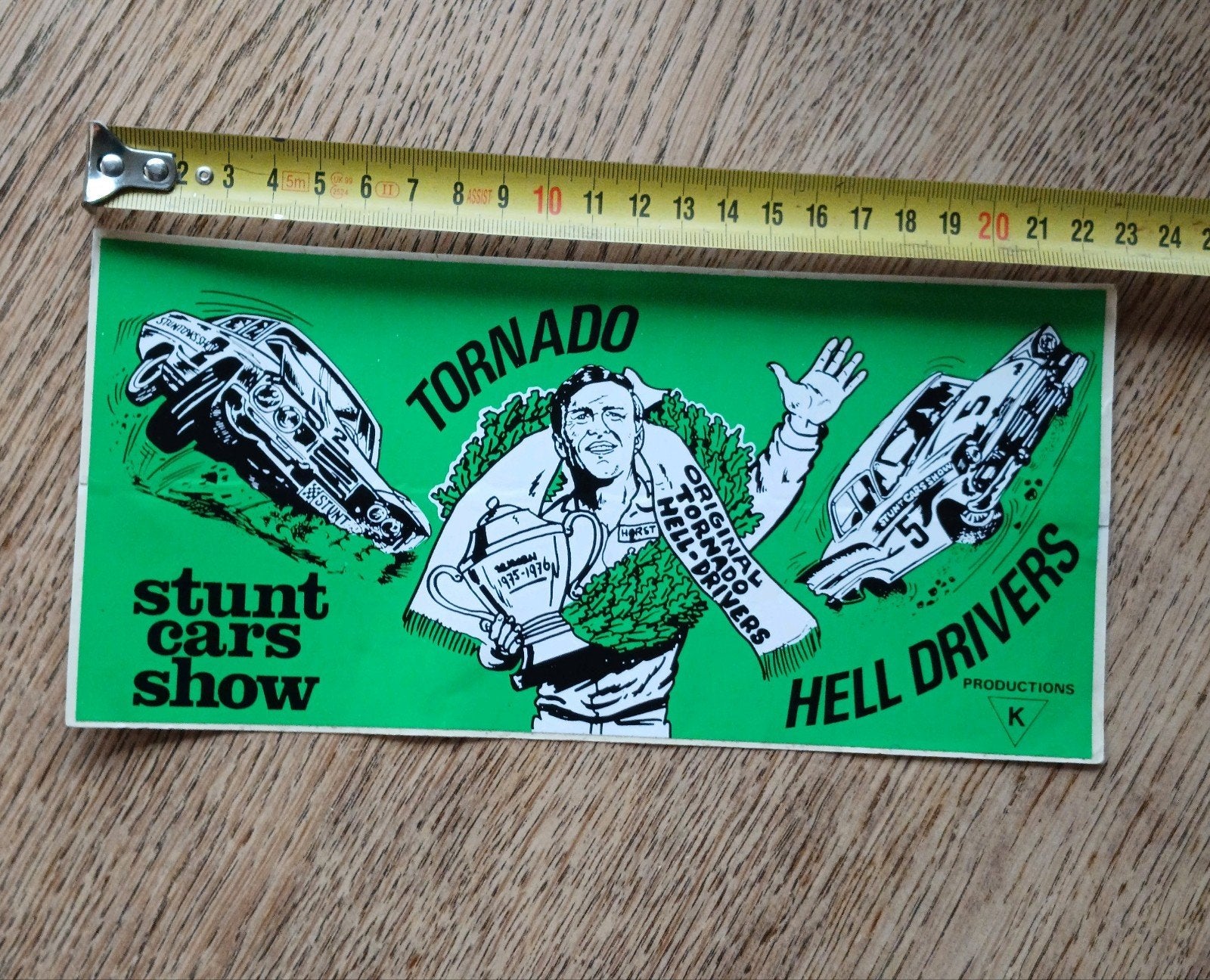 Sticker Hell Drivers Tornado Stunt Cars Show 2, Ophalen of Verzenden, Zo goed als nieuw