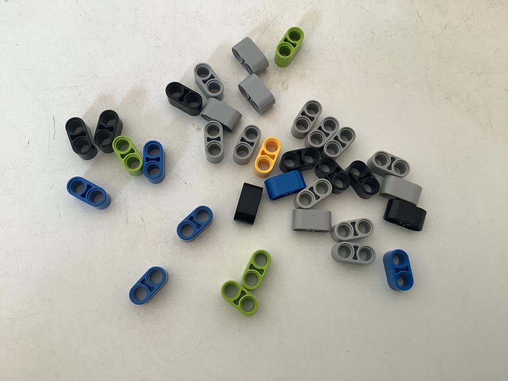 Lego technic hefarm 1x2 dik, Ophalen of Verzenden, Gebruikt, Losse stenen, Lego